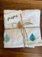 Boho leaf Towels set