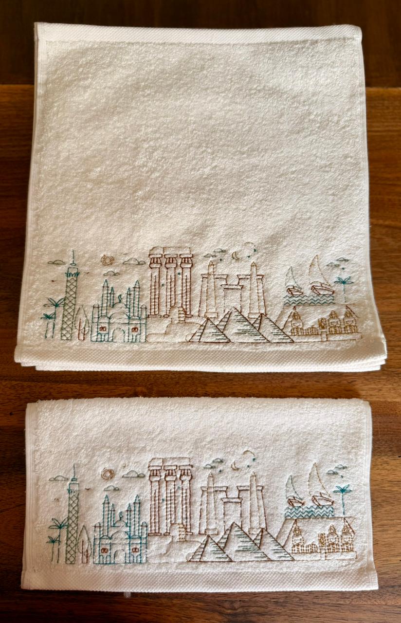 Landmarks of Egypt Towels set